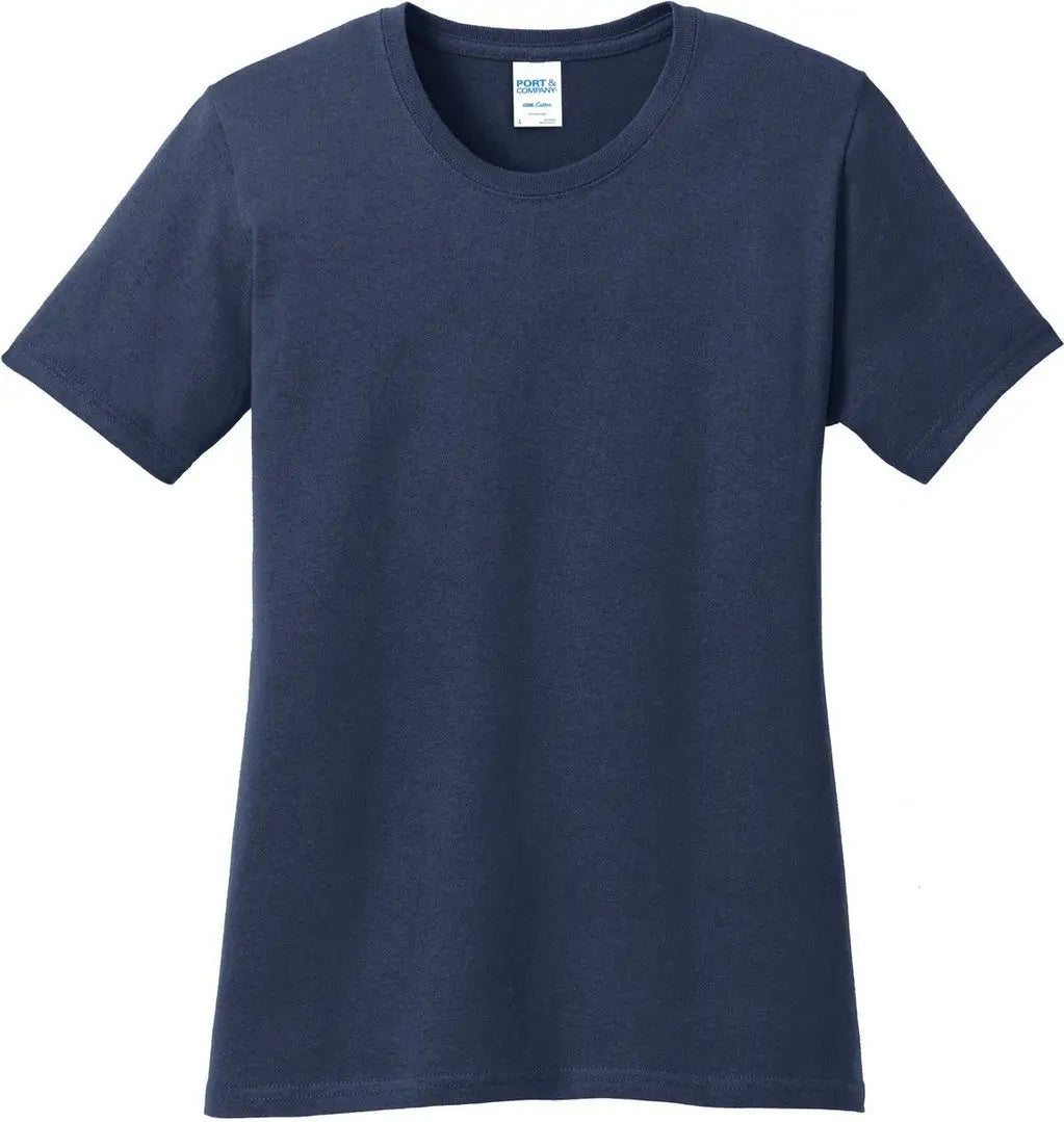 Port & Company Lpc54 co Women’s Core Cotton Tee - Navy