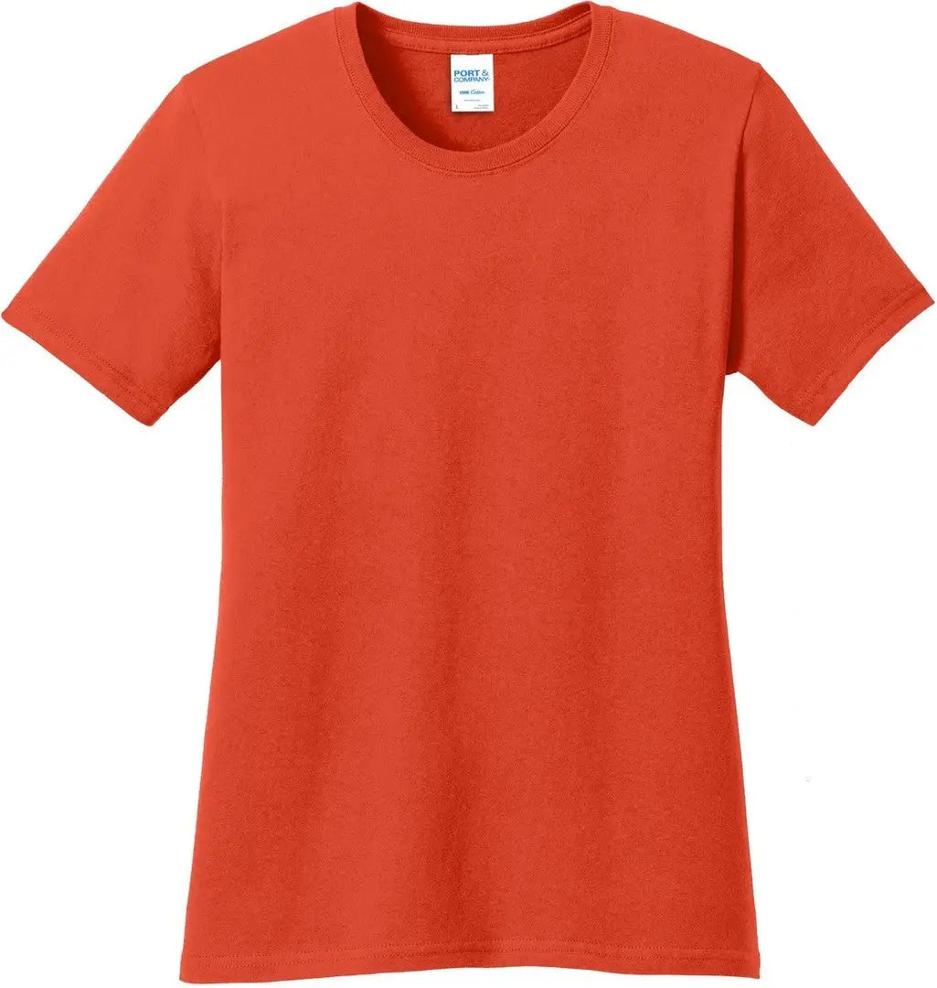 Port & Company Lpc54 co Women’s Core Cotton Tee - Orange