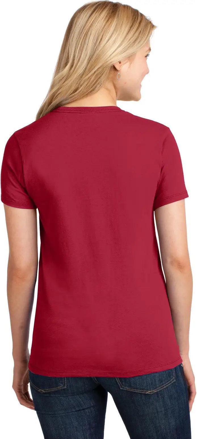 Port & Company Lpc54 co Women’s Core Cotton Tee - Red