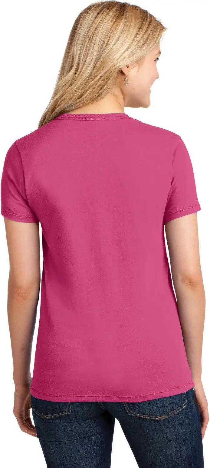 Port & Company Lpc54 co Women’s Core Cotton Tee - Sangria
