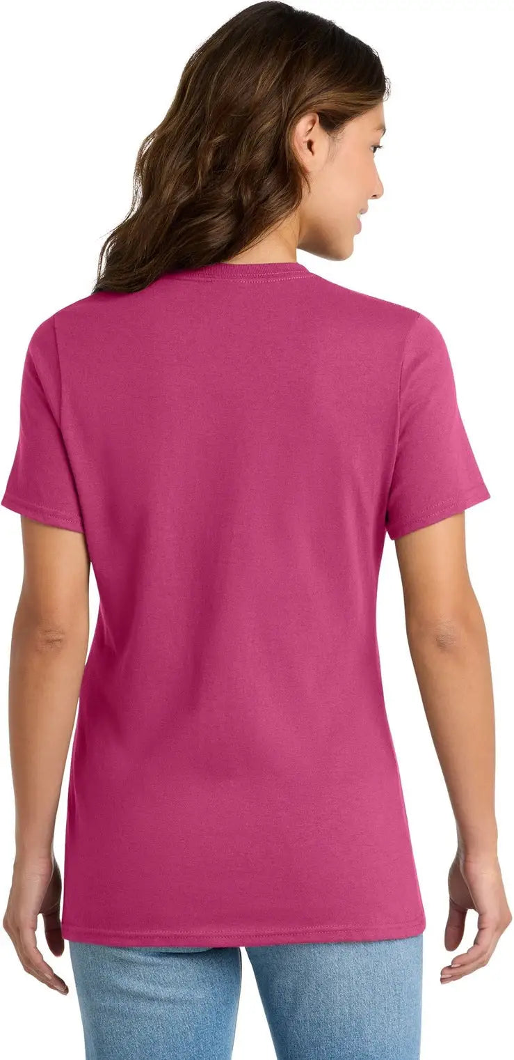 Port & Company Lpc54 co Women’s Core Cotton Tee - Sangria