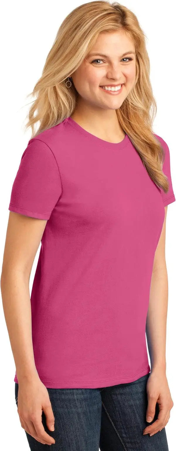 Port & Company Lpc54 co Women’s Core Cotton Tee - Sangria
