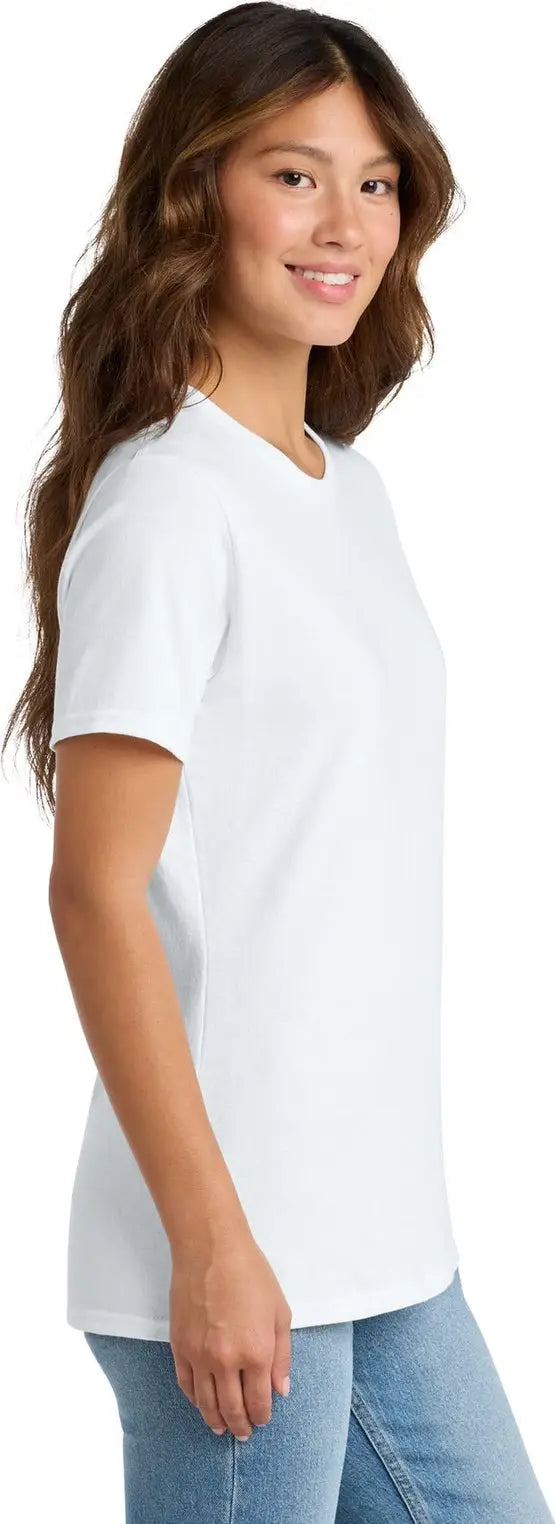 Port & Company Lpc54 co Women’s Core Cotton Tee - White