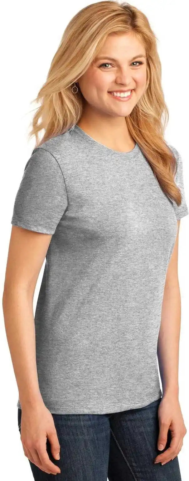 Port & Company Lpc54 Ladies Core Cotton Tee - Ash