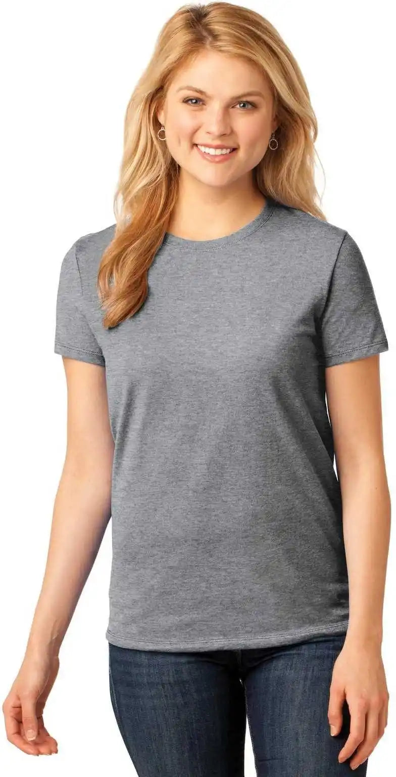 Port &amp; Company Lpc54 Ladies Core Cotton Tee Athletic Heather