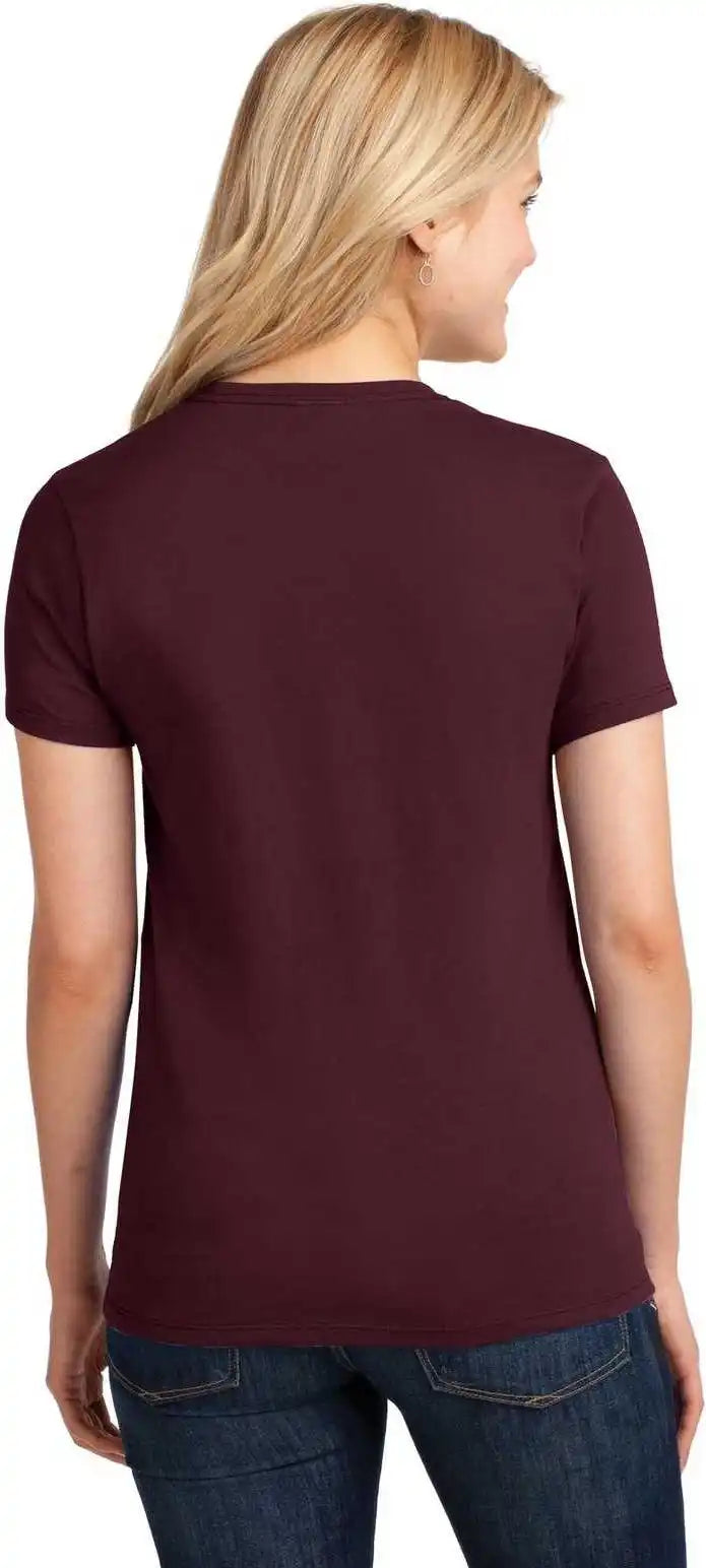 Port & Company Lpc54 Ladies Core Cotton Tee Athletic Maroon