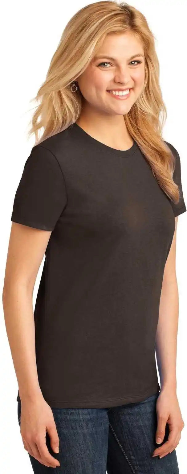 Port &amp; Company Lpc54 Ladies Core Cotton Tee Dark Chocolate Brown