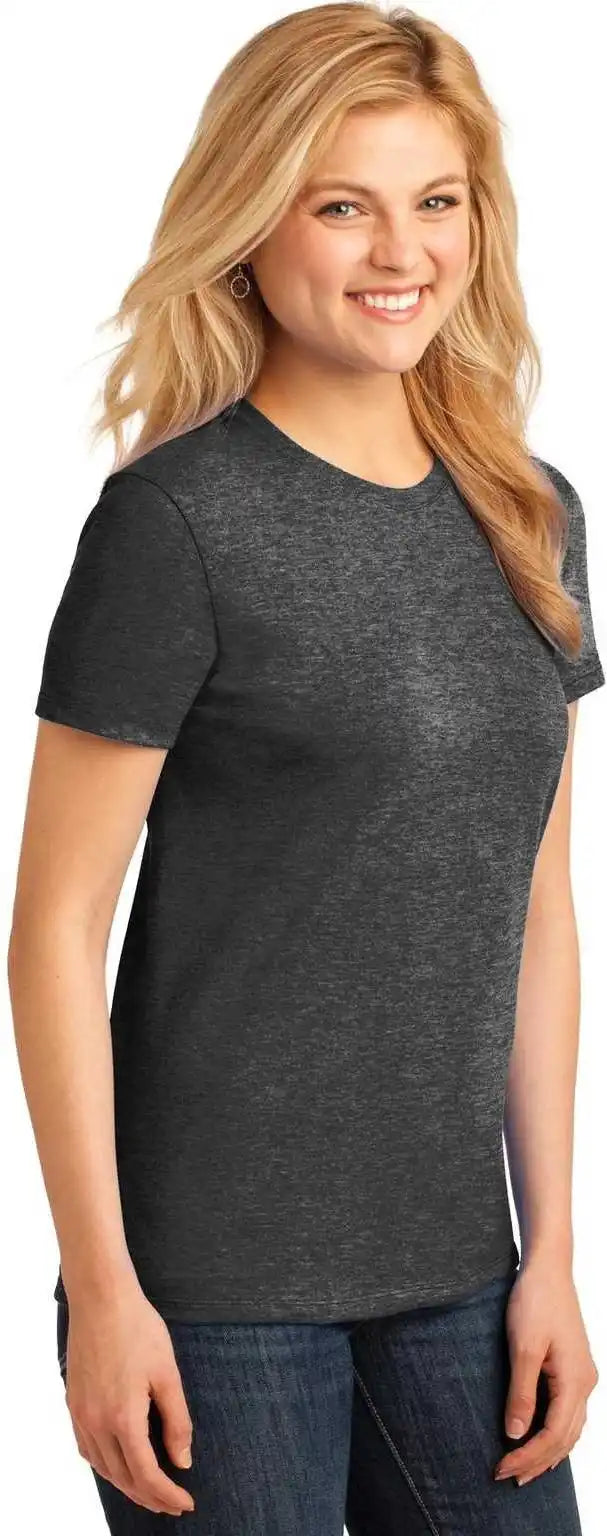 Port &amp; Company Lpc54 Ladies Core Cotton Tee Dark Heather Gray