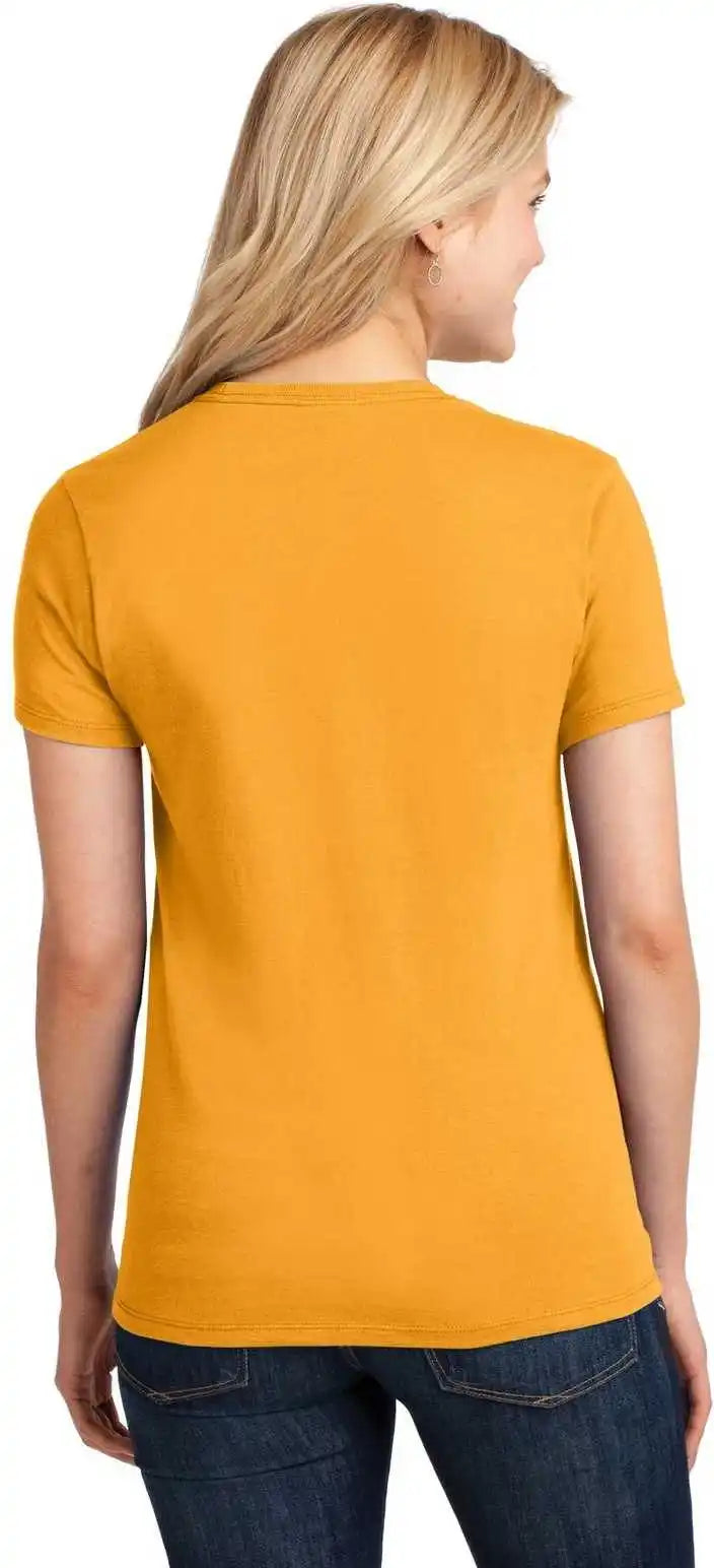 Port & Company Lpc54 Ladies Core Cotton Tee - Gold