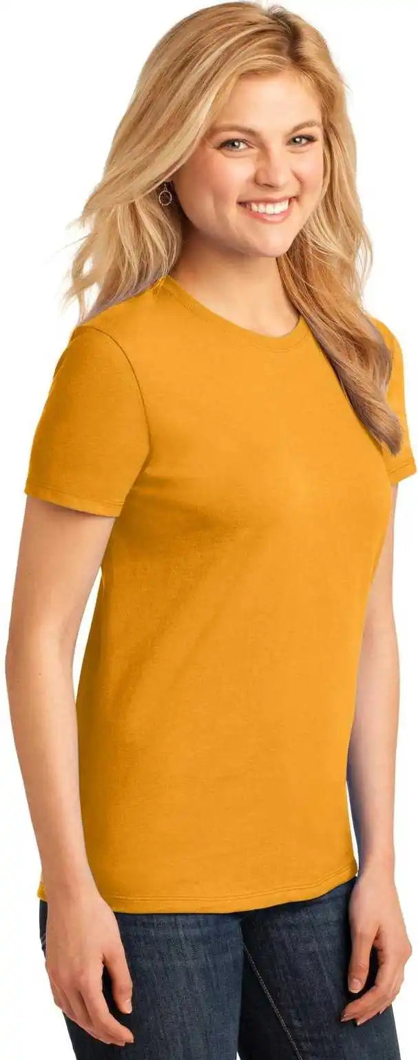 Port &amp; Company Lpc54 Ladies Core Cotton Tee - Gold