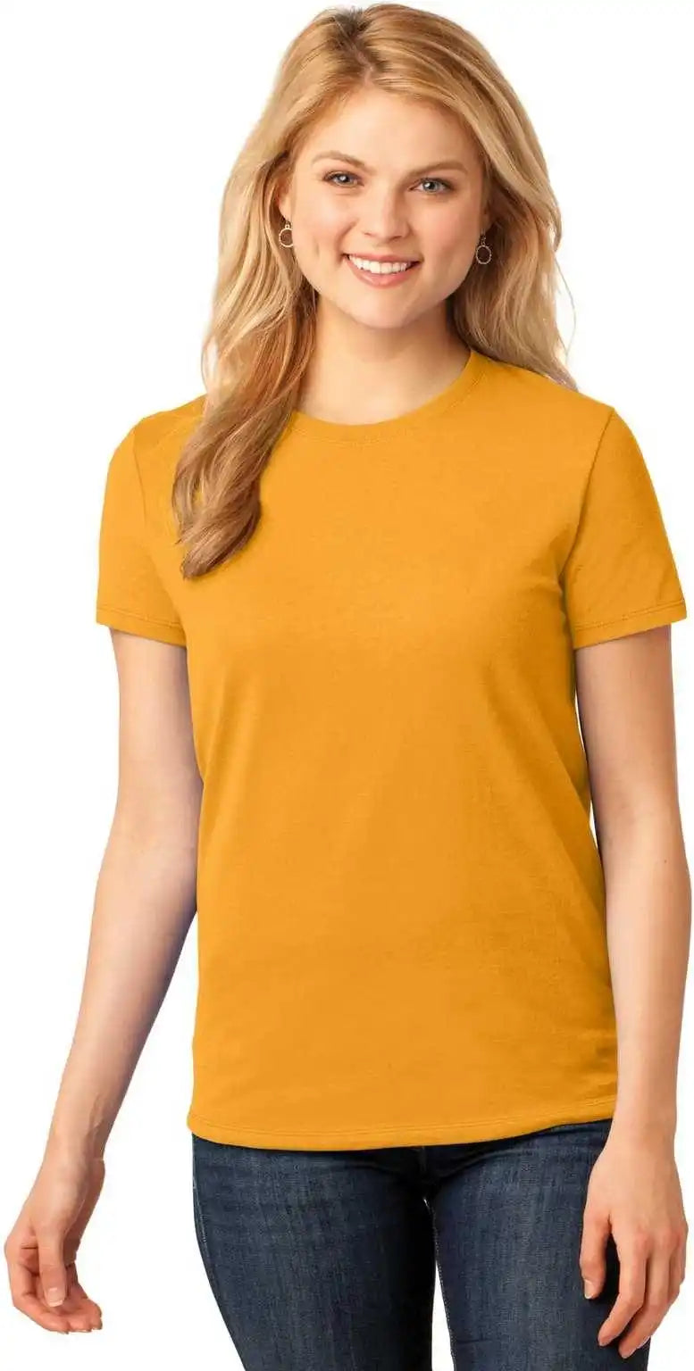 Port & Company Lpc54 Ladies Core Cotton Tee - Gold