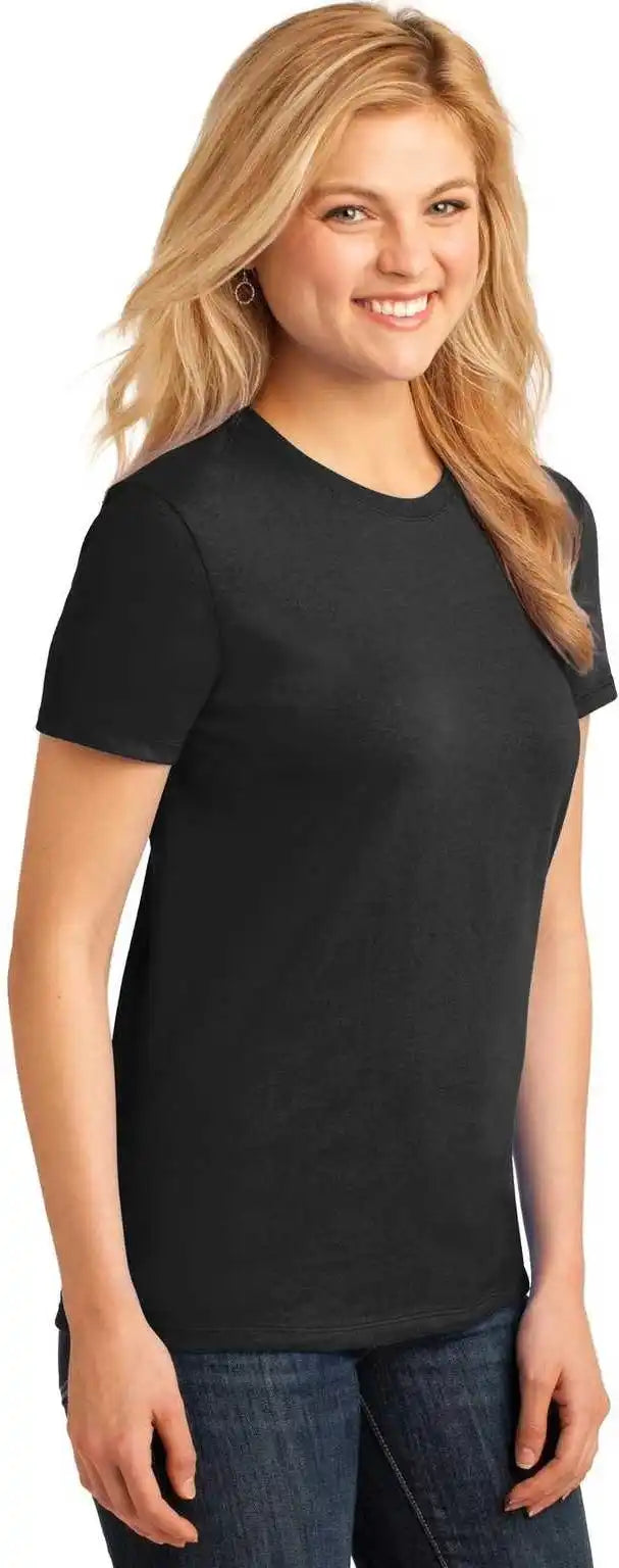Port &amp; Company Lpc54 Ladies Core Cotton Tee Jet Black