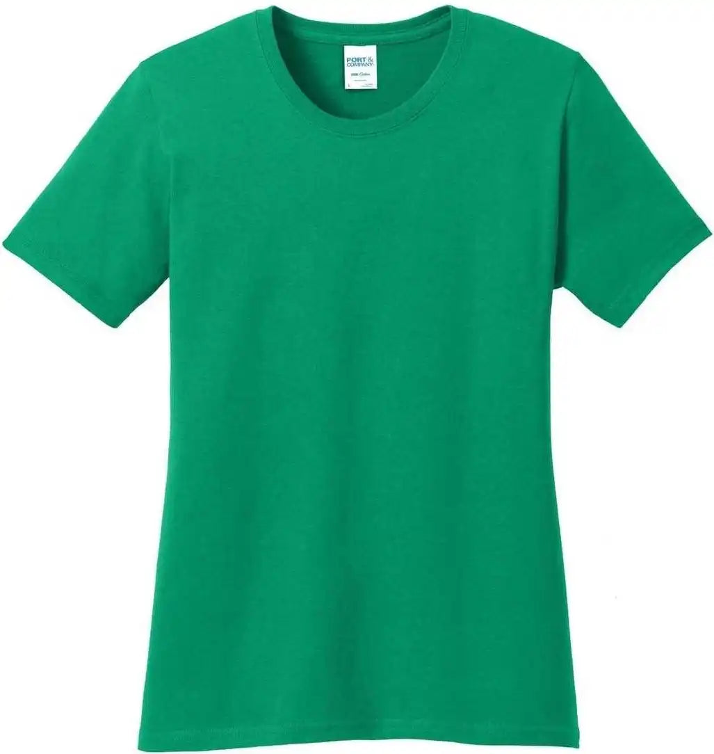 Port &amp; Company Lpc54 Ladies Core Cotton Tee Kelly