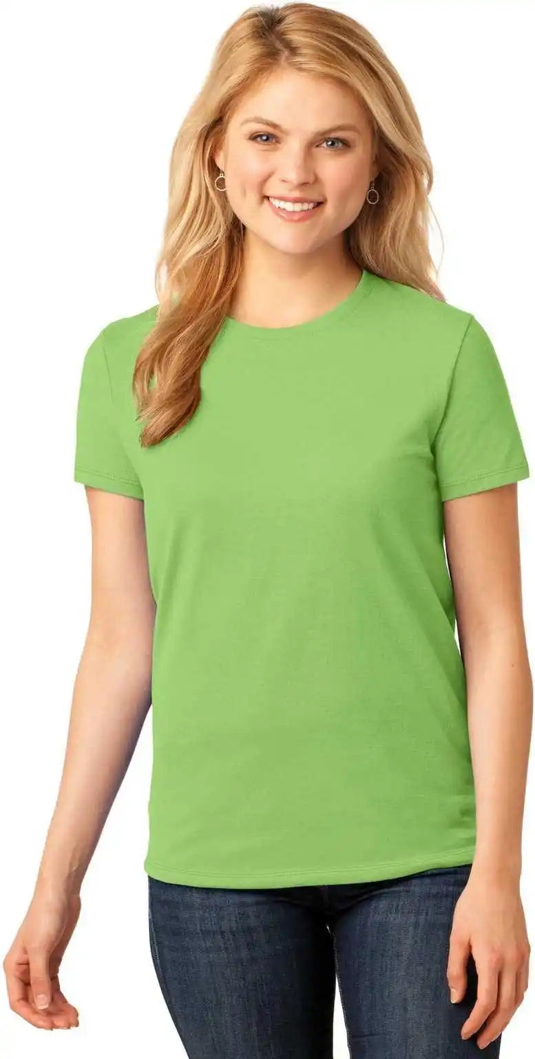 Port & Company Lpc54 Ladies Core Cotton Tee Lime