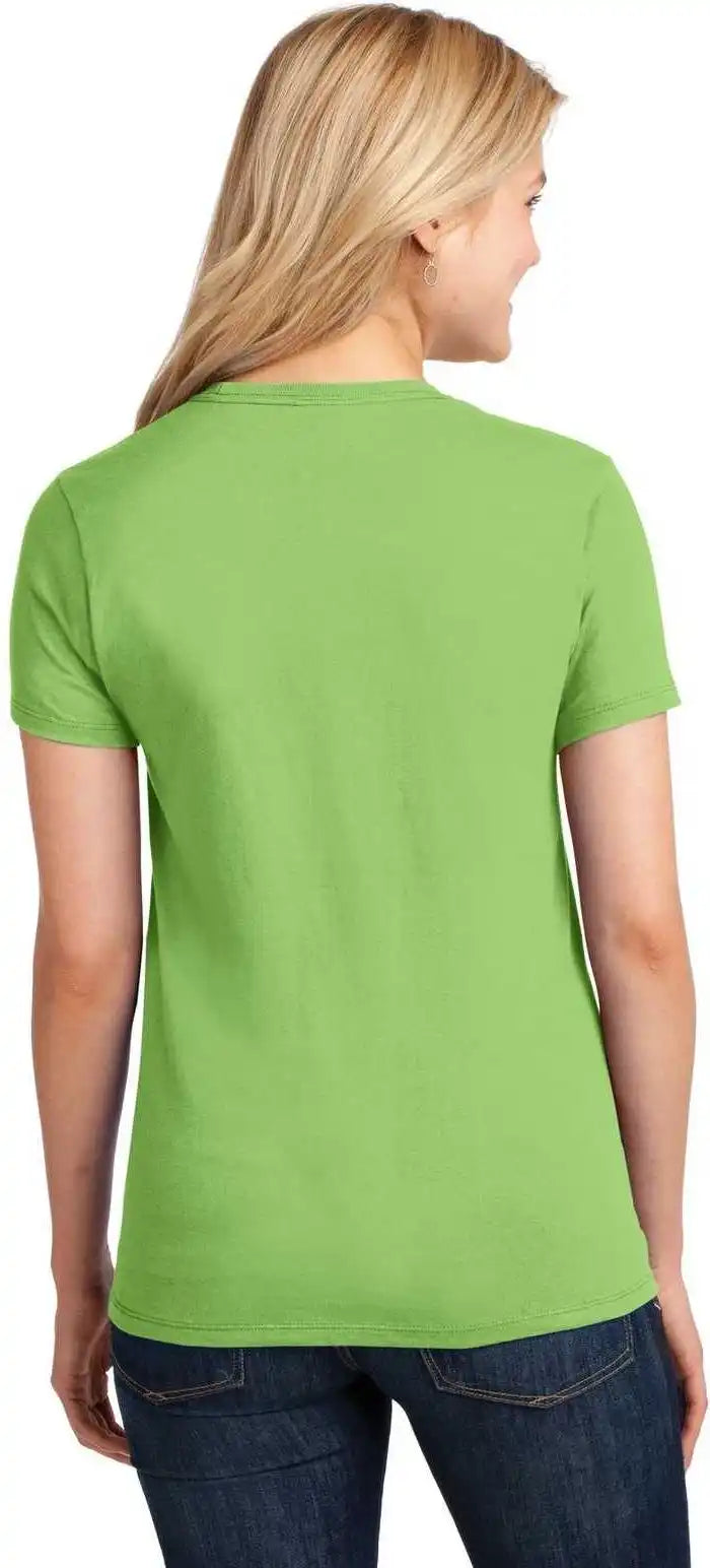 Port & Company Lpc54 Ladies Core Cotton Tee Lime