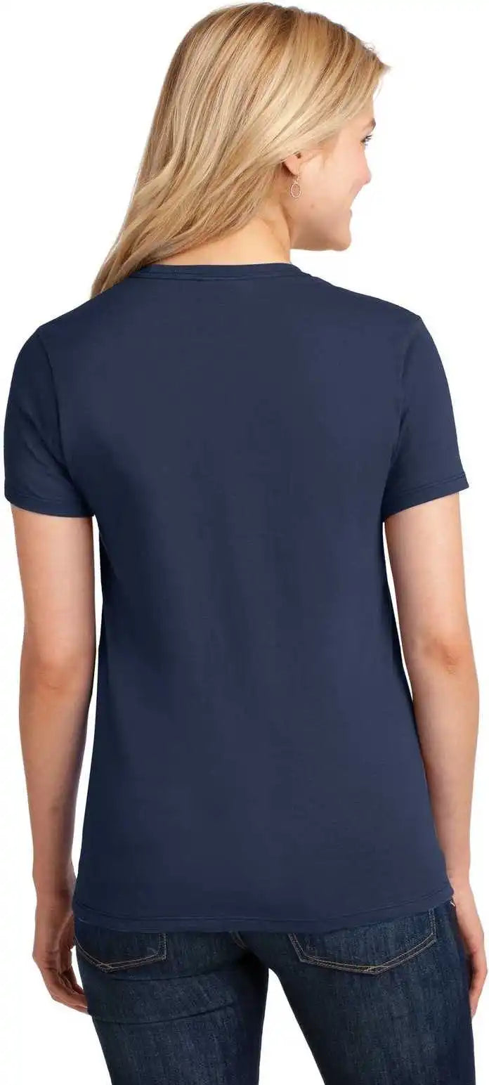 Port & Company Lpc54 Ladies Core Cotton Tee Navy