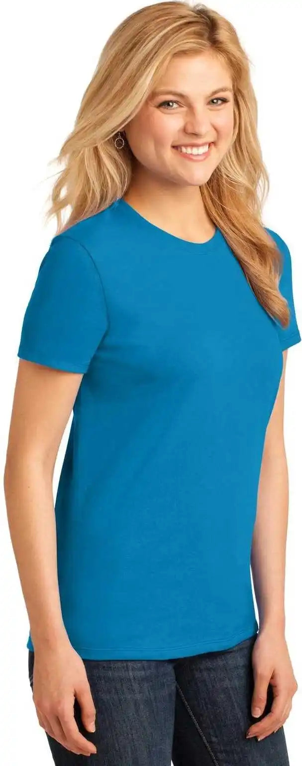 Port &amp; Company Lpc54 Ladies Core Cotton Tee - Neon Blue