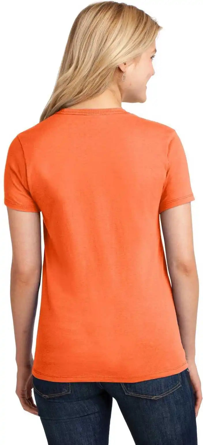 Port &amp; Company Lpc54 Ladies Core Cotton Tee - Neon Orange