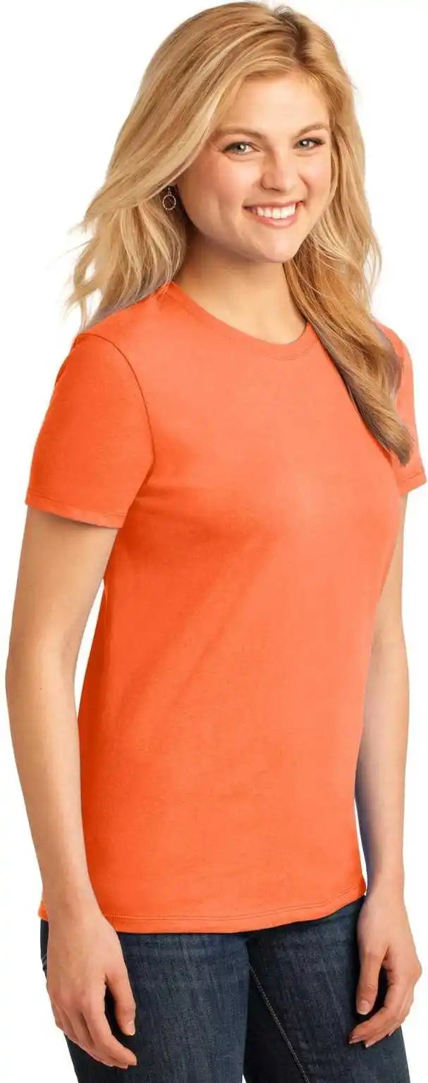 Port &amp; Company Lpc54 Ladies Core Cotton Tee - Neon Orange