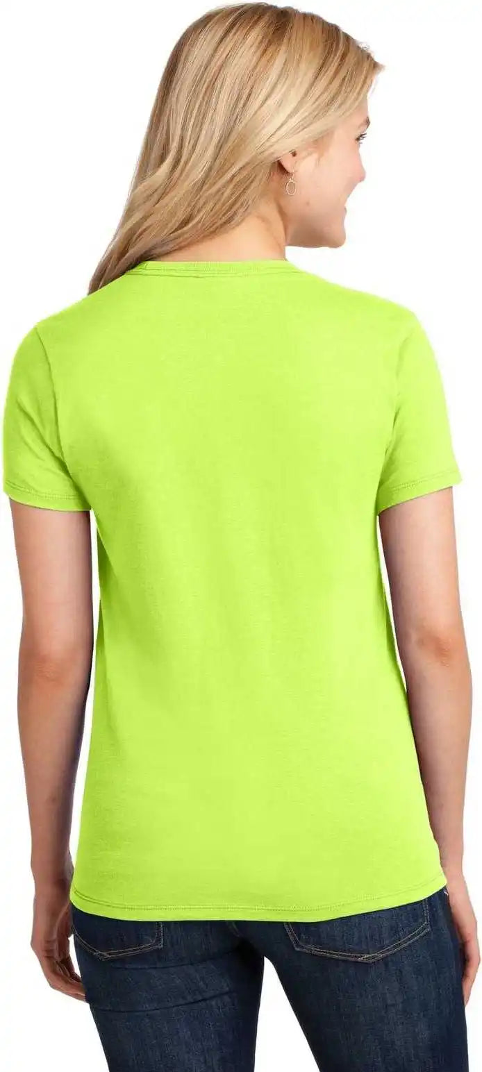 Port &amp; Company Lpc54 Ladies Core Cotton Tee - Neon Yellow
