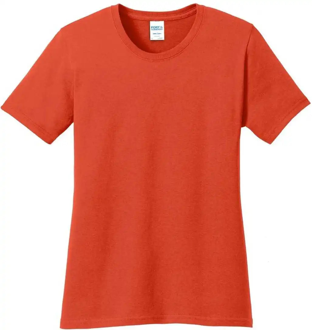 Port &amp; Company Lpc54 Ladies Core Cotton Tee - Orange