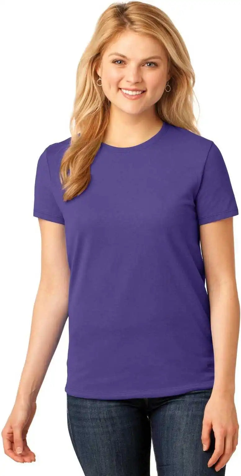 Port & Company Lpc54 Ladies Core Cotton Tee Purple