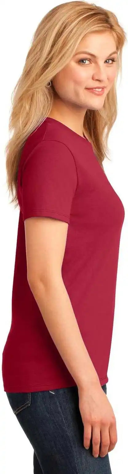 Port &amp; Company Lpc54 Ladies Core Cotton Tee Red