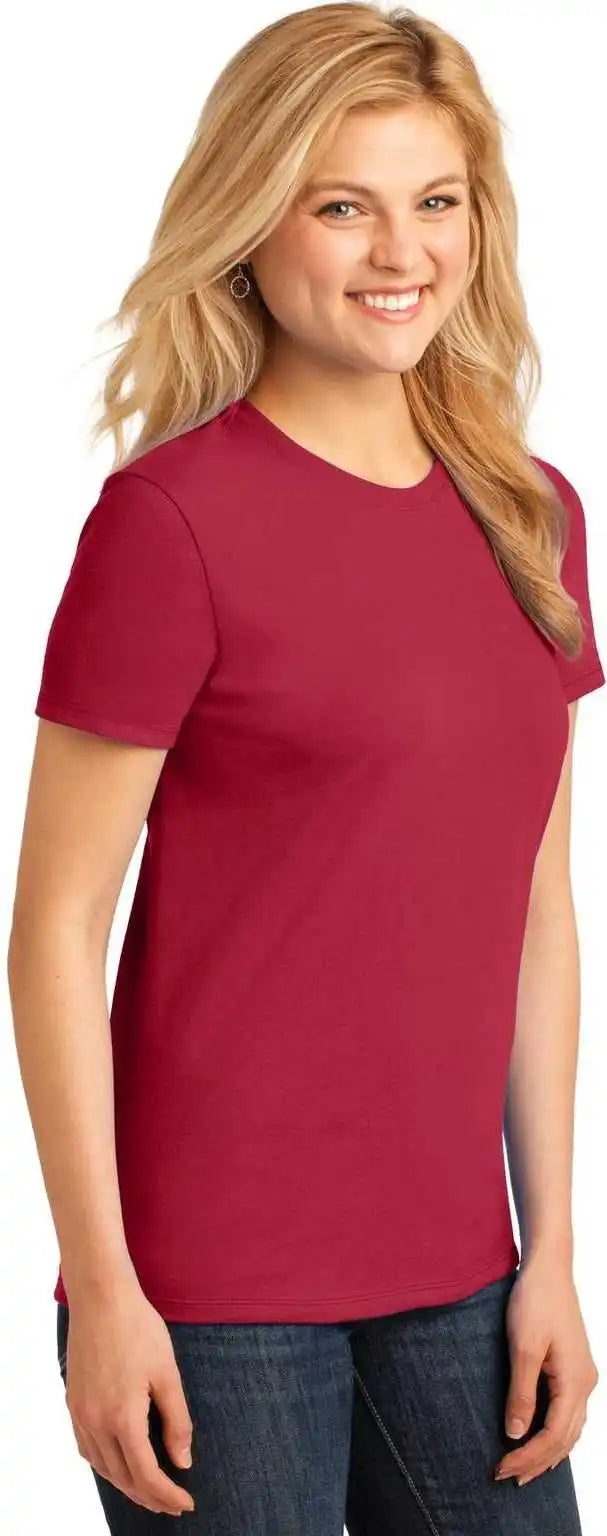Port &amp; Company Lpc54 Ladies Core Cotton Tee Red
