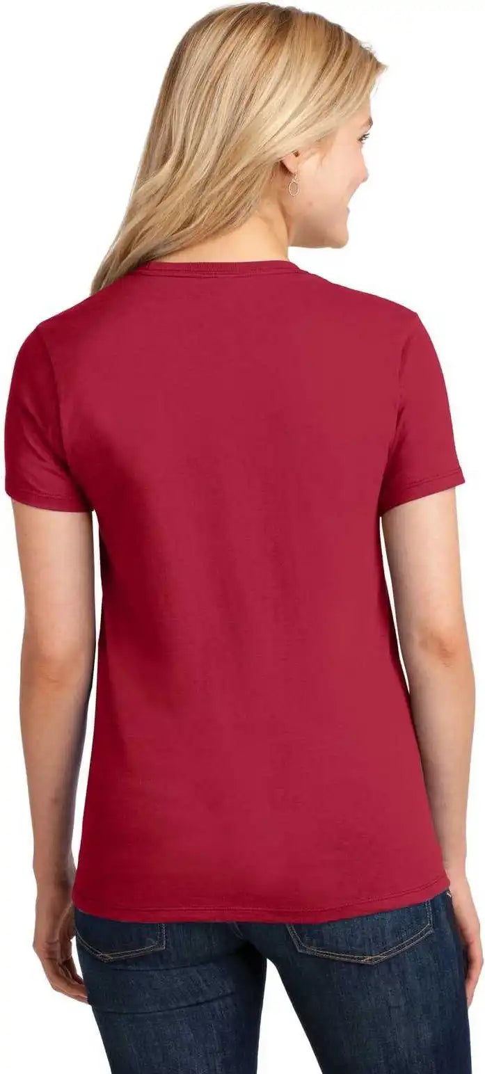 Port & Company Lpc54 Ladies Core Cotton Tee Red