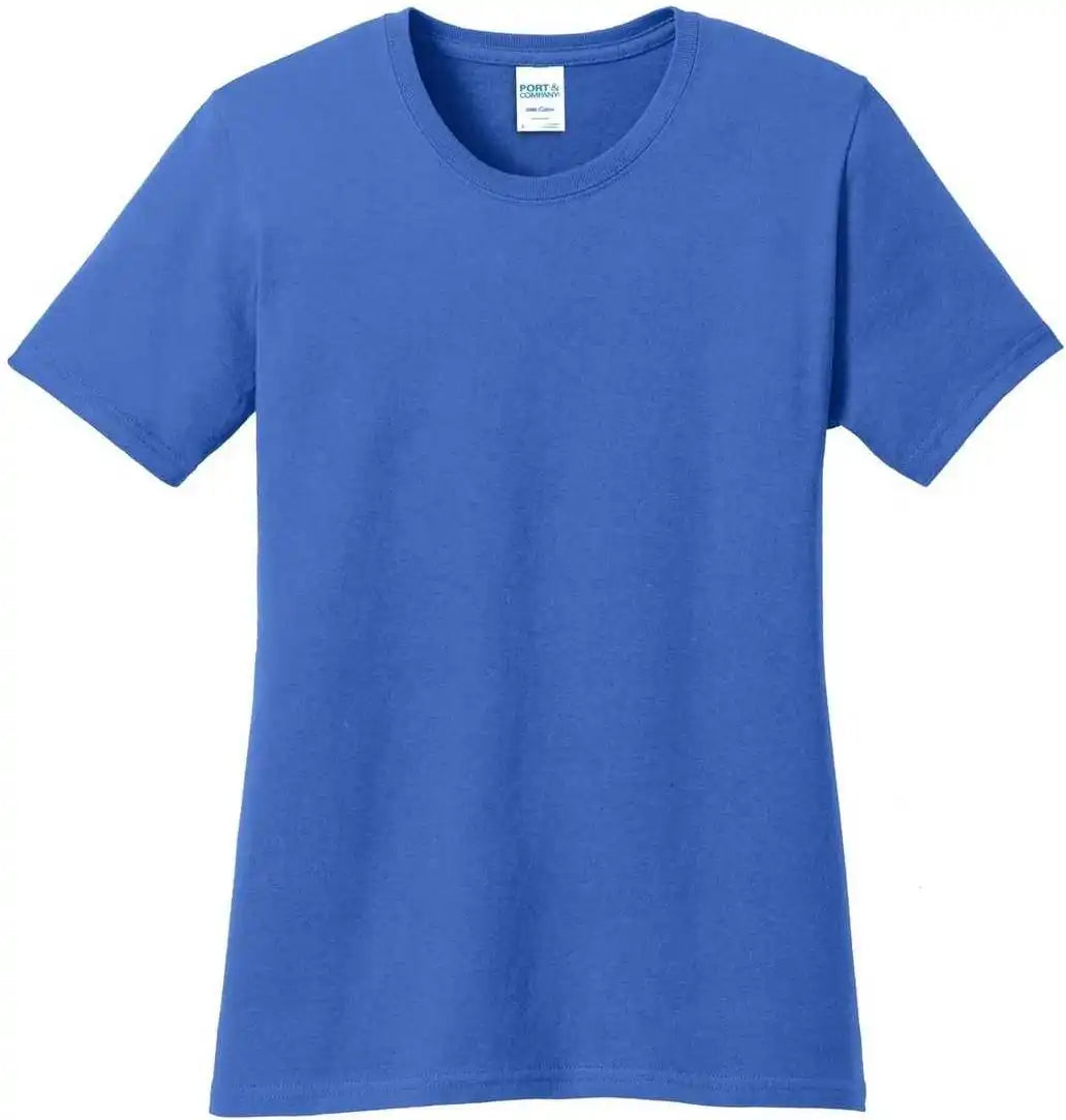 Port &amp; Company Lpc54 Ladies Core Cotton Tee Royal