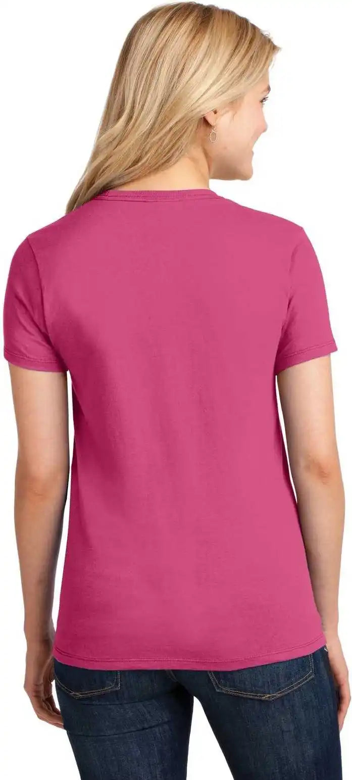 Port & Company Lpc54 Ladies Core Cotton Tee - Sangria