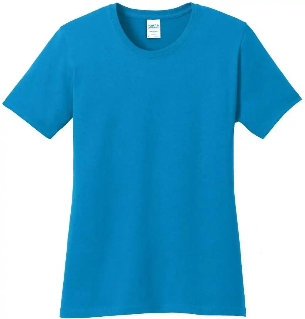 Port &amp; Company Lpc54 Ladies Core Cotton Tee Sapphire