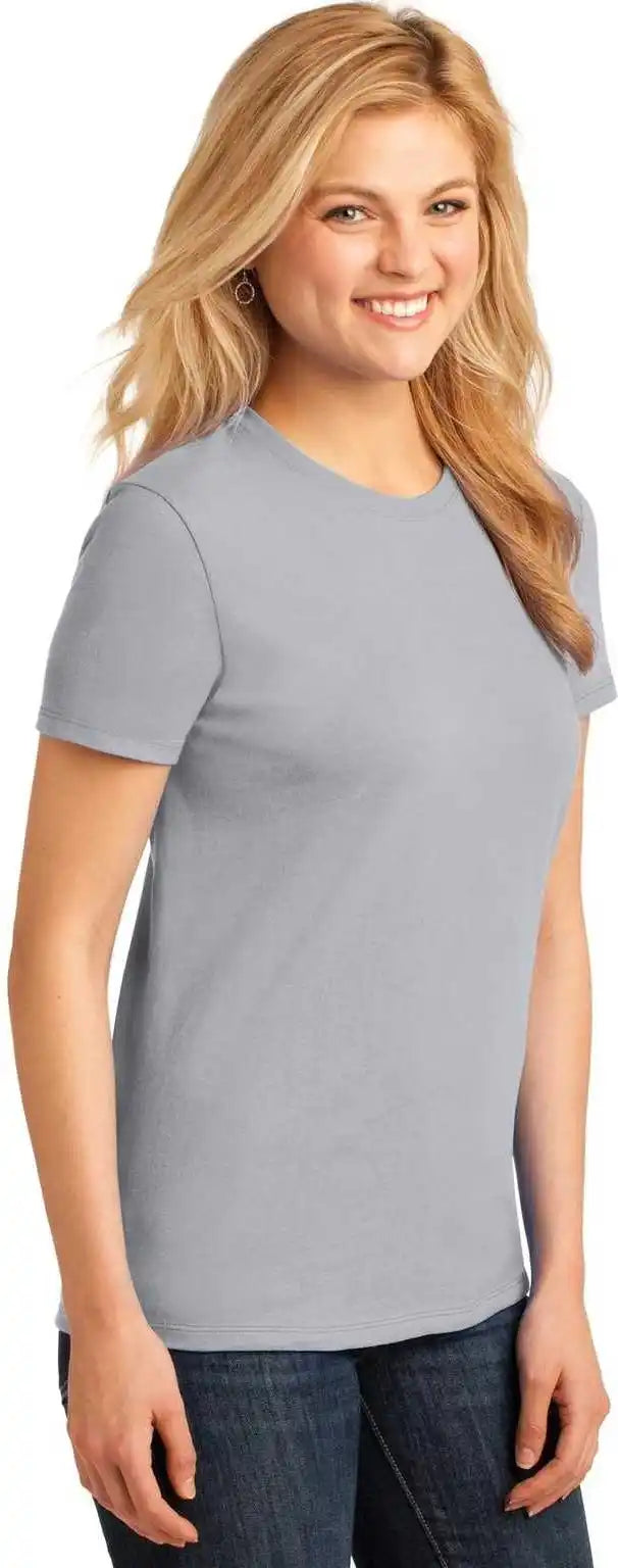 Port &amp; Company Lpc54 Ladies Core Cotton Tee - Silver