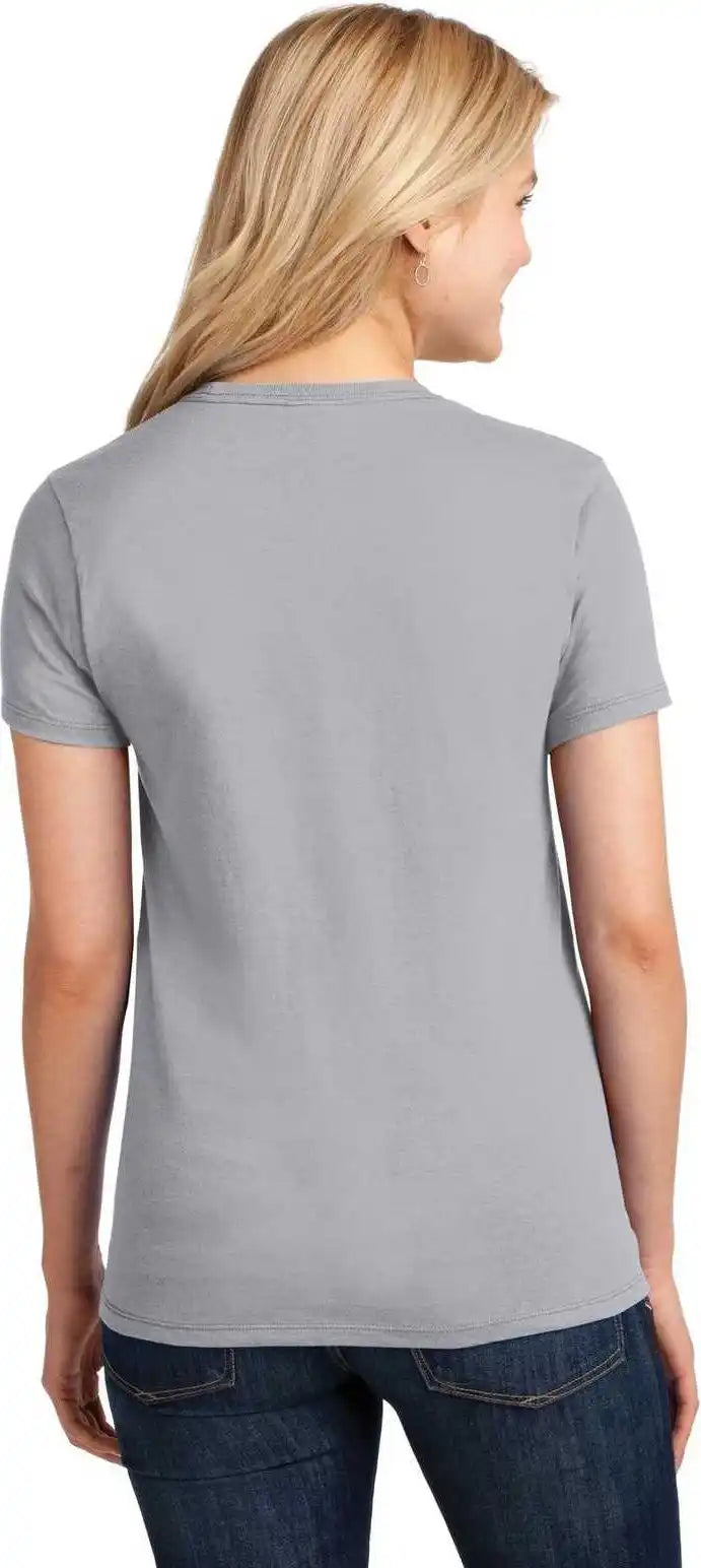 Port & Company Lpc54 Ladies Core Cotton Tee - Silver