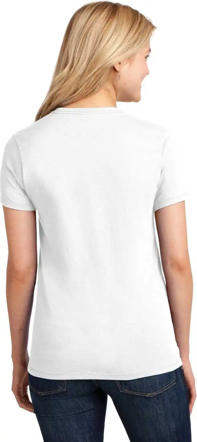 Port & Company Lpc54 Ladies Core Cotton Tee White