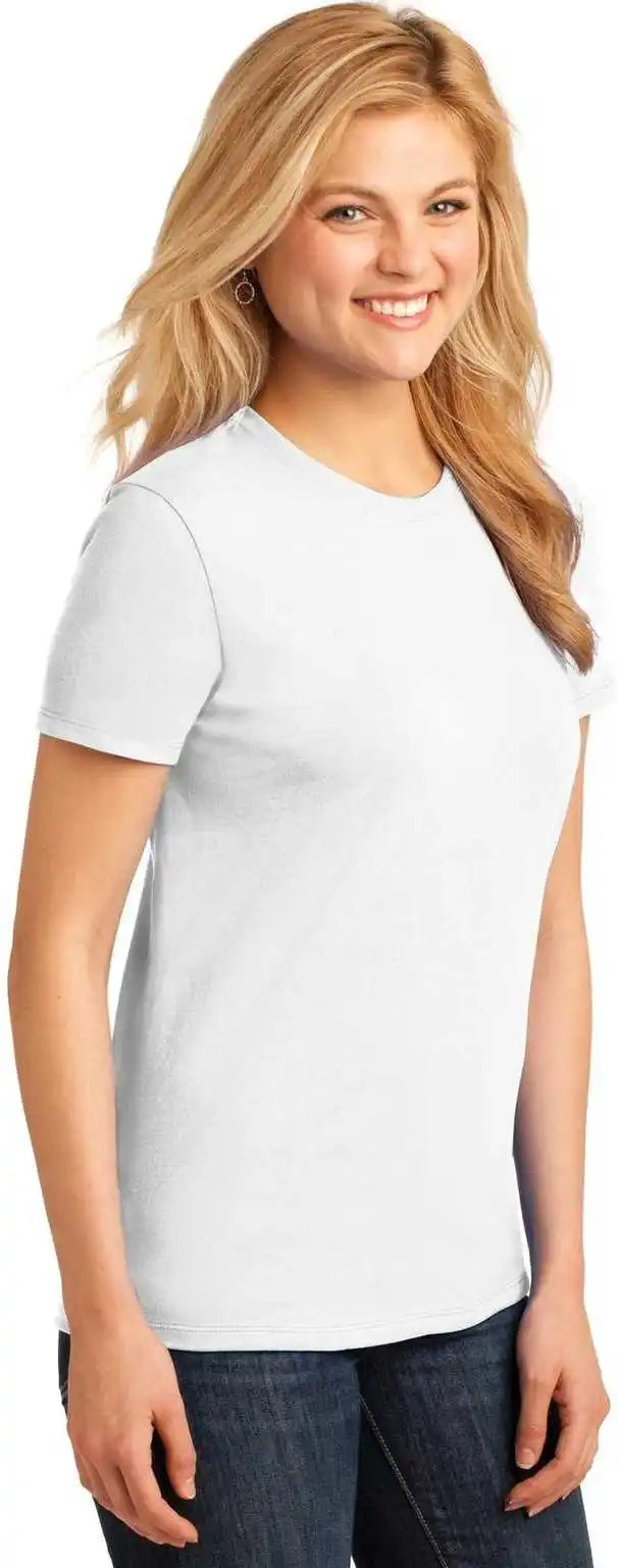 Port &amp; Company Lpc54 Ladies Core Cotton Tee White