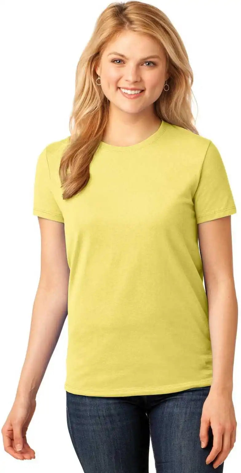Port & Company Lpc54 Ladies Core Cotton Tee - Yellow