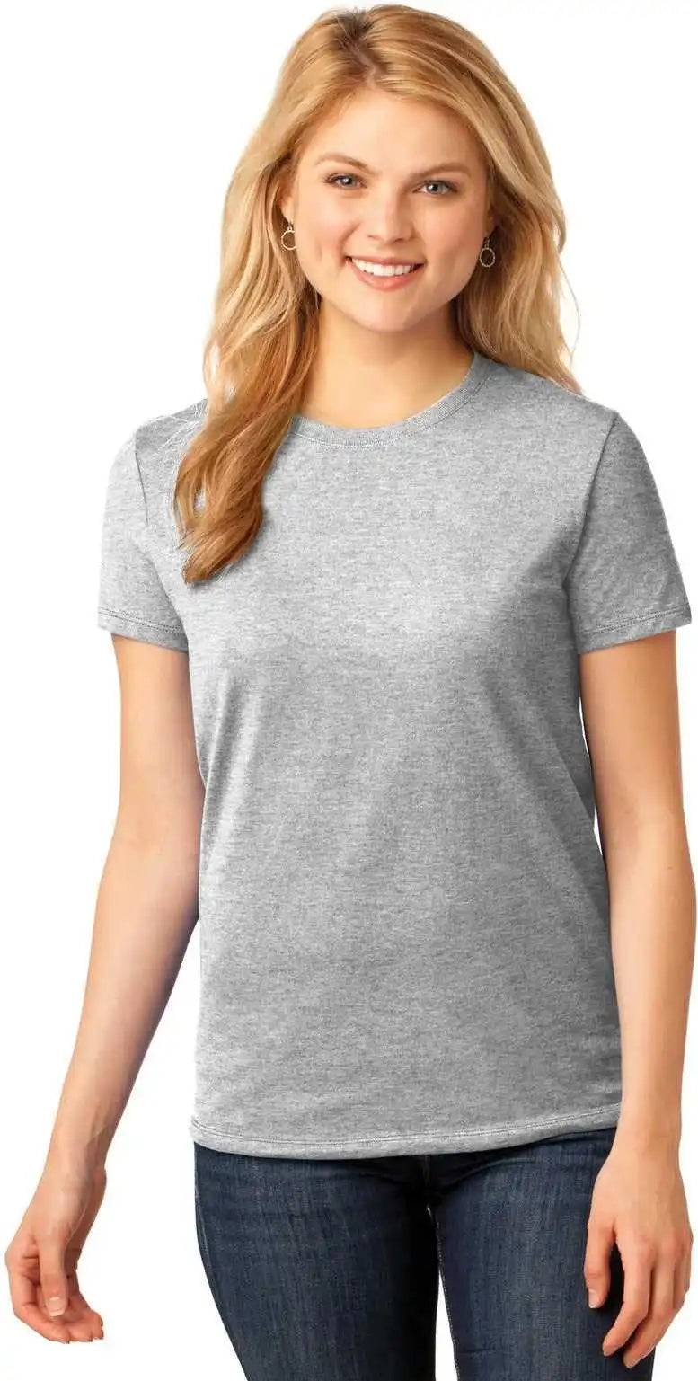 Port & Company Lpc54 Women’s Core Cotton Tee - Ash
