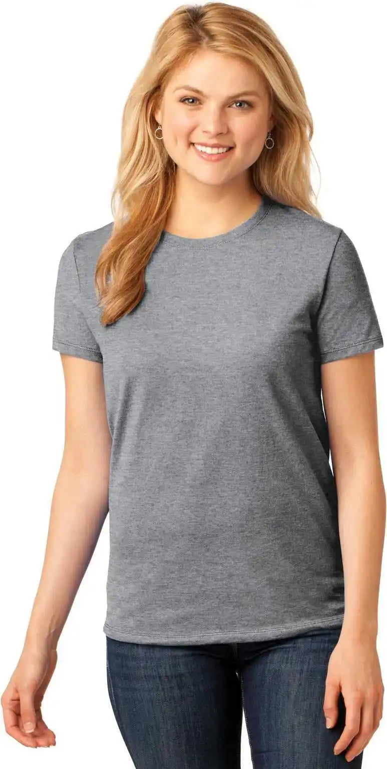 Port &amp; Company Lpc54 Women’s Core Cotton Tee - Athletic Heather