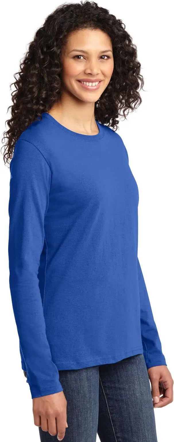 Port & Company Lpc54ls co Women’s Long Sleeve Core Cotton Tee - Royal