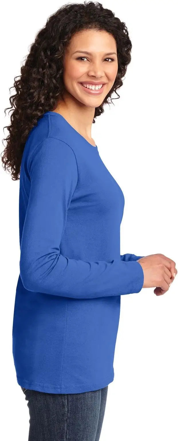 Port & Company Lpc54ls co Women’s Long Sleeve Core Cotton Tee - Royal
