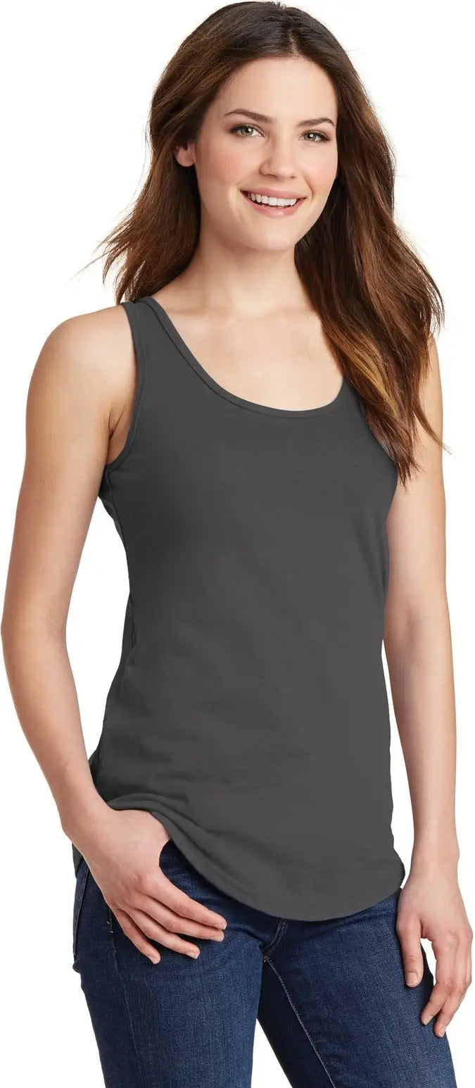Port & Company Lpc54tt co Women’s Core Cotton Tank Top - Charcoal