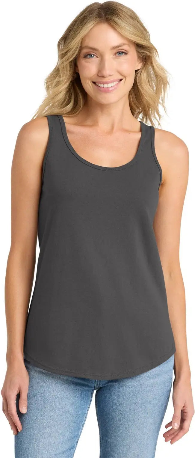 Port & Company Lpc54tt co Women’s Core Cotton Tank Top - Charcoal