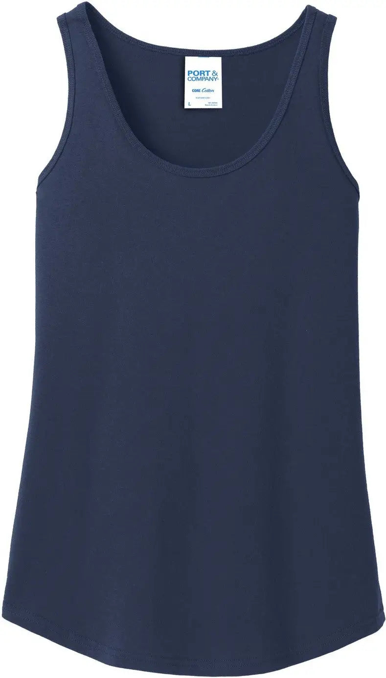 Port & Company Lpc54tt co Women’s Core Cotton Tank Top - Navy
