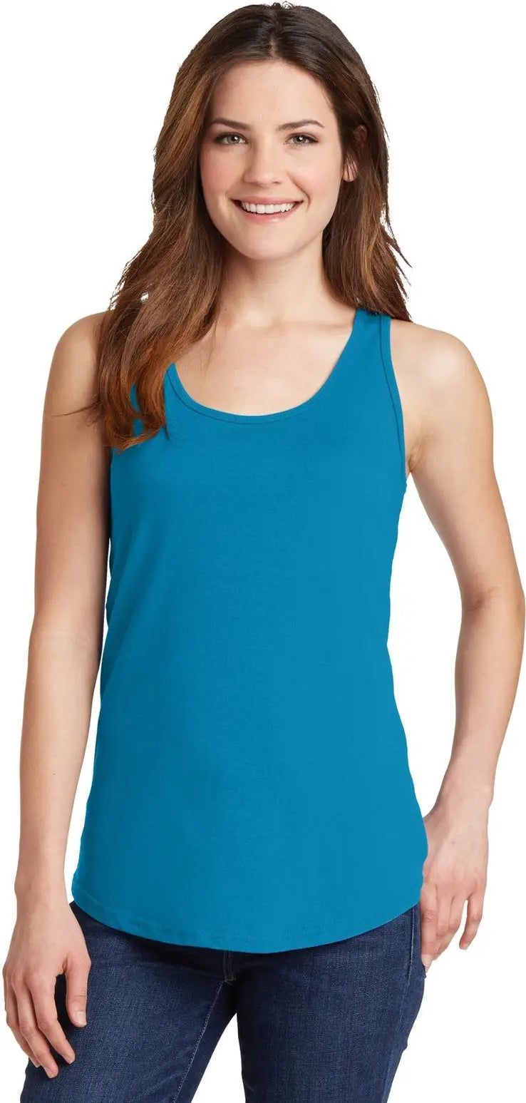 Port & Company Lpc54tt co Women’s Core Cotton Tank Top - Neon Blue - Ladies Xs