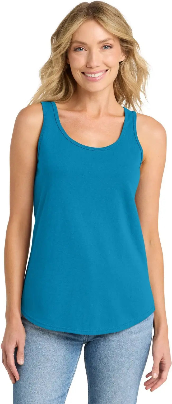 Port & Company Lpc54tt co Women’s Core Cotton Tank Top - Neon Blue