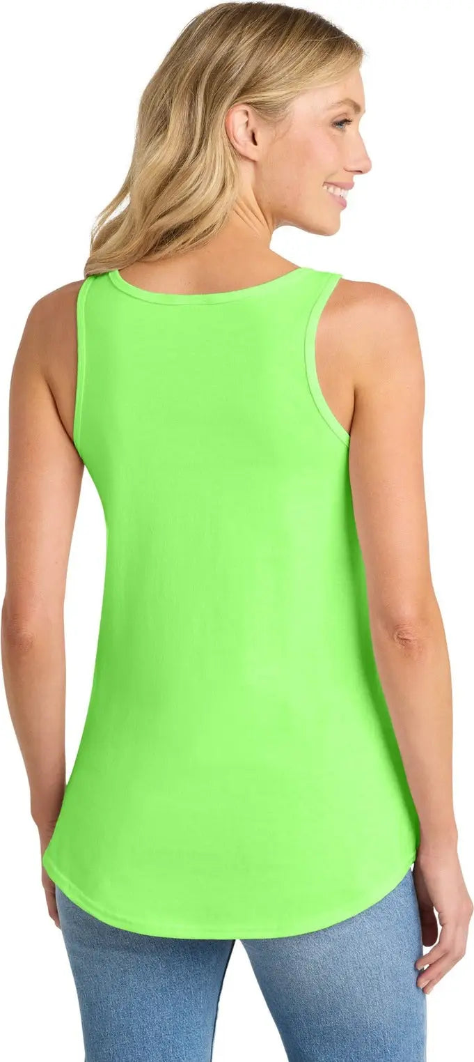 Port & Company Lpc54tt co Women’s Core Cotton Tank Top - Neon Green