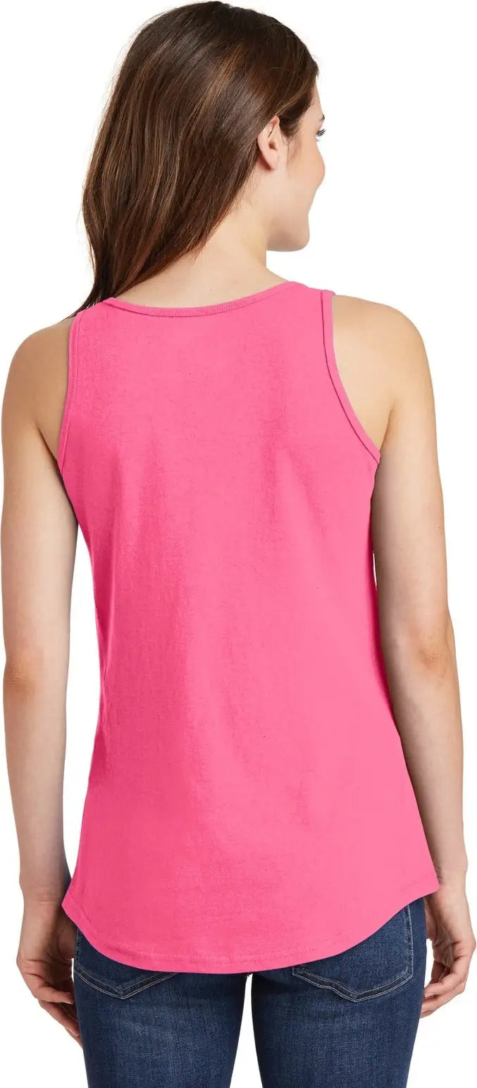 Port & Company Lpc54tt co Women’s Core Cotton Tank Top - Neon Pink