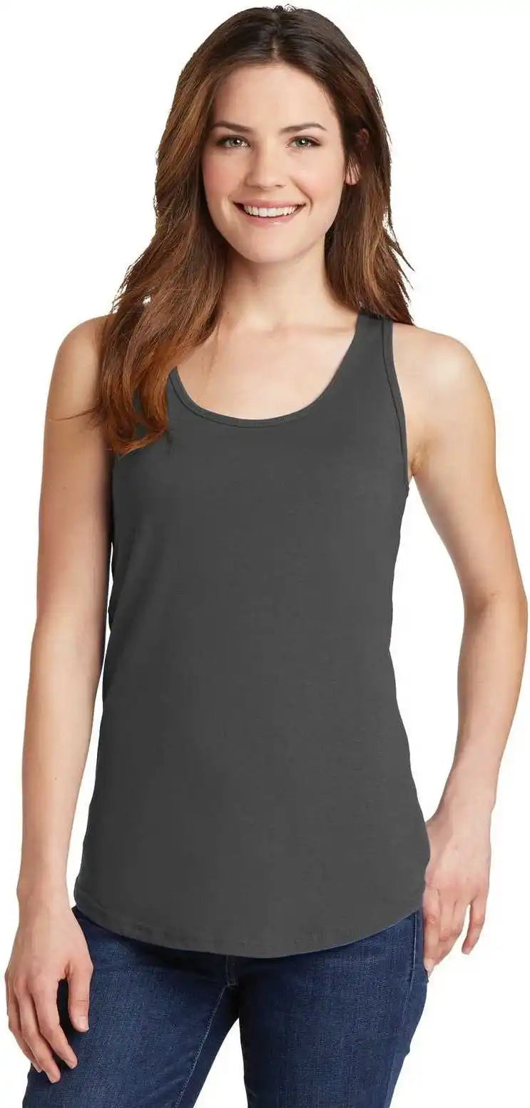 Port &amp; Company Lpc54tt Ladies Core Cotton Tank Top - Charcoal