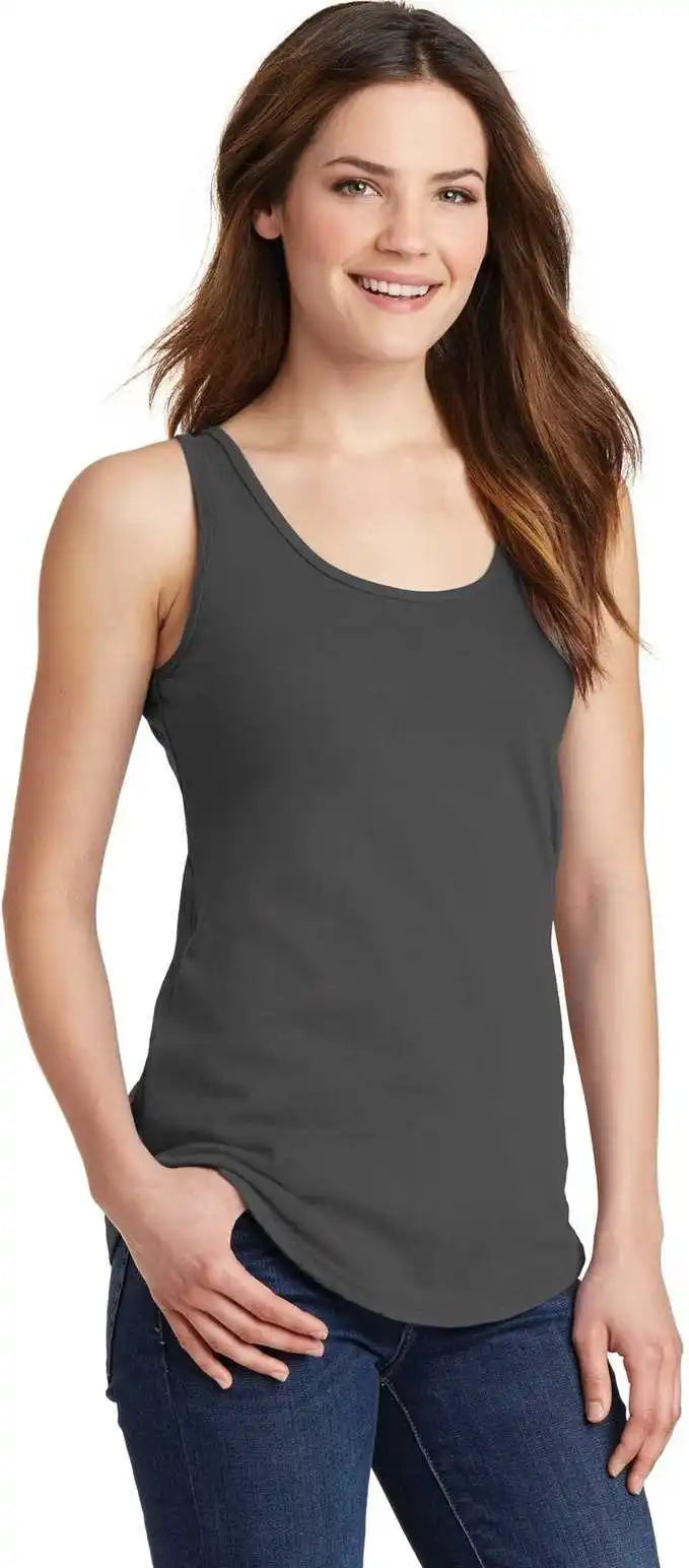 Port &amp; Company Lpc54tt Ladies Core Cotton Tank Top - Charcoal